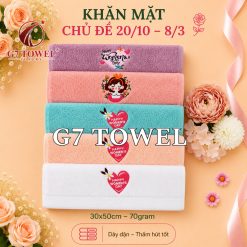 Khăn tắm, gội, mặt G7 Towel thêu logo chủ đề 20/10, 08/03 - Món quà ý nghĩa dành tặng những người phụ nữ thân yêu - Ảnh 21