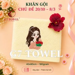 Khăn tắm, gội, mặt G7 Towel thêu logo chủ đề 20/10, 08/03 - Món quà ý nghĩa dành tặng những người phụ nữ thân yêu - Ảnh 29