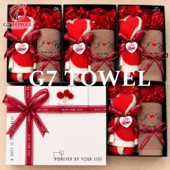 Bộ Quà Tặng Khăn Gấu G7 Towel - TWOHEART Hộp Quà Khăn Cao Cấp Sang Trọng Cho Ngày 14/2, 8/3, 20/10 - Ảnh 6