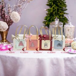 Bộ 3 khăn mặt cotton xuất Hàn cho bé Mầm non- quà tặng tốt nghiệp, quà tặng 1/6 cho bé.