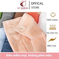 Khăn mặt cotton cao cấp G7-BT02- 100% cotton - Ảnh 4