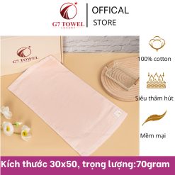 Khăn mặt cotton cao cấp G7-BT02- 100% cotton - Ảnh 3