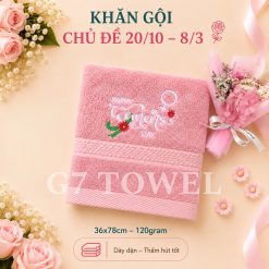 Khăn tắm, gội, mặt G7 Towel thêu logo chủ đề 20/10, 08/03 - Món quà ý nghĩa dành tặng những người phụ nữ thân yêu - Ảnh 14