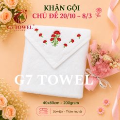 Khăn tắm, gội, mặt G7 Towel thêu logo chủ đề 20/10, 08/03 - Món quà ý nghĩa dành tặng những người phụ nữ thân yêu - Ảnh 25