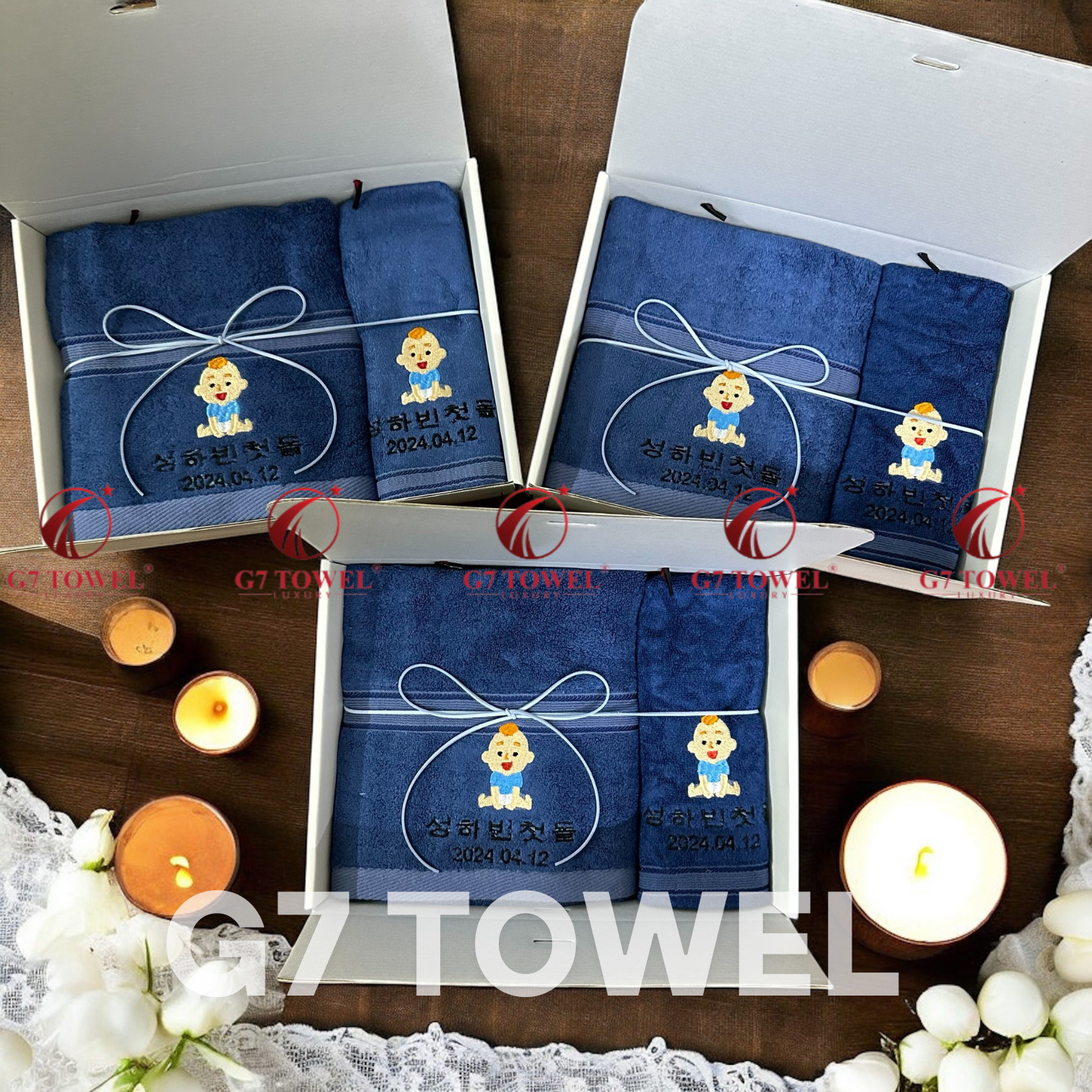 BỘ KHĂN THÊU QUÀ TẶNG G7-G76- QUÀ TẶNG SINH NHẬT CHO BÉ YÊU NO3🎁✨ - Ảnh 7