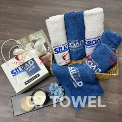 Bộ khăn thêu quà tặng doanh nghiệp  cao cấp G7G74