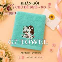 Khăn tắm, gội, mặt G7 Towel thêu logo chủ đề 20/10, 08/03 - Món quà ý nghĩa dành tặng những người phụ nữ thân yêu - Ảnh 24