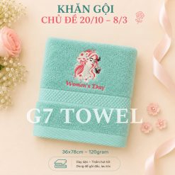 Khăn tắm, gội, mặt G7 Towel thêu logo chủ đề 20/10, 08/03 - Món quà ý nghĩa dành tặng những người phụ nữ thân yêu - Ảnh 17