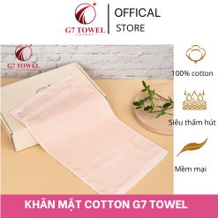 Khăn mặt cotton cao cấp G7-BT02- 100% cotton