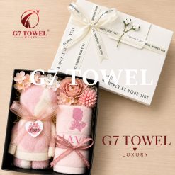 Bộ Quà Tặng Khăn Gấu G7 Towel - TWOHEART Hộp Quà Khăn Cao Cấp Sang Trọng Cho Ngày 14/2, 8/3, 20/10 - Ảnh 8