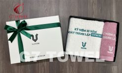 Bộ khăn thêu quà tặng doanh nghiệp G7-G79/ Dấu ấn tinh tế cho ngày kỉ niệm thành lập công ty - Ảnh 3