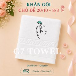 Khăn tắm, gội, mặt G7 Towel thêu logo chủ đề 20/10, 08/03 - Món quà ý nghĩa dành tặng những người phụ nữ thân yêu - Ảnh 11