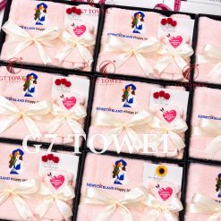 Bộ 3 Khăn Thêu Quà Tặng G7 – HAPPY WOMEN’S DAY N02 | Khăn Sợi Tre Cao Cấp, Hộp Quà Sang Trọng - Ảnh 4