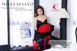Set 2 khăn thêu quà tặng Mozzafiato - Ảnh 3