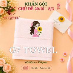 Khăn tắm, gội, mặt G7 Towel thêu logo chủ đề 20/10, 08/03 - Món quà ý nghĩa dành tặng những người phụ nữ thân yêu - Ảnh 22