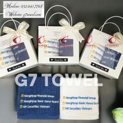 Bộ khăn thêu quà tặng doanh nghiệp  cao cấp G7G74 - Ảnh 7
