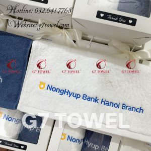 Bộ khăn thêu quà tặng doanh nghiệp  cao cấp G7G74 - Ảnh 9