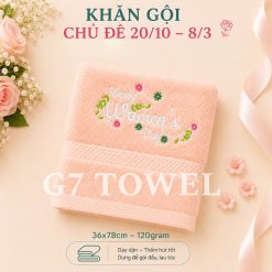 Khăn tắm, gội, mặt G7 Towel thêu logo chủ đề 20/10, 08/03 - Món quà ý nghĩa dành tặng những người phụ nữ thân yêu - Ảnh 15
