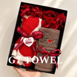 Bộ Quà Tặng Khăn Gấu G7 Towel - TWOHEART Hộp Quà Khăn Cao Cấp Sang Trọng Cho Ngày 14/2, 8/3, 20/10 - Ảnh 5