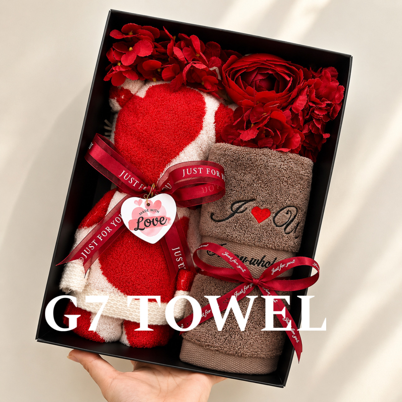 Bộ Quà Tặng Khăn Gấu G7 Towel - TWOHEART Hộp Quà Khăn Cao Cấp Sang Trọng Cho Ngày 14/2, 8/3, 20/10 - Ảnh 5