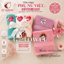 Khăn tắm, gội, mặt G7 Towel thêu logo chủ đề 20/10, 08/03 - Món quà ý nghĩa dành tặng những người phụ nữ thân yêu - Ảnh 19