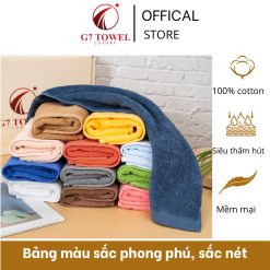 Khăn mặt cotton cao cấp G7-BT02- 100% cotton - Ảnh 2