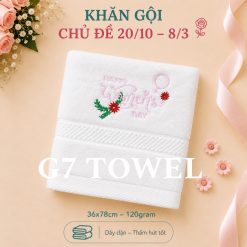 Khăn tắm, gội, mặt G7 Towel thêu logo chủ đề 20/10, 08/03 - Món quà ý nghĩa dành tặng những người phụ nữ thân yêu - Ảnh 18