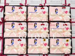 Bộ 3 Khăn Thêu Quà Tặng G7 – HAPPY WOMEN’S DAY N02 | Khăn Sợi Tre Cao Cấp, Hộp Quà Sang Trọng - Ảnh 5