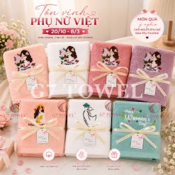 Khăn tắm, gội, mặt G7 Towel thêu logo chủ đề 20/10, 08/03 - Món quà ý nghĩa dành tặng những người phụ nữ thân yêu - Ảnh 4