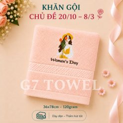 Khăn tắm, gội, mặt G7 Towel thêu logo chủ đề 20/10, 08/03 - Món quà ý nghĩa dành tặng những người phụ nữ thân yêu - Ảnh 13