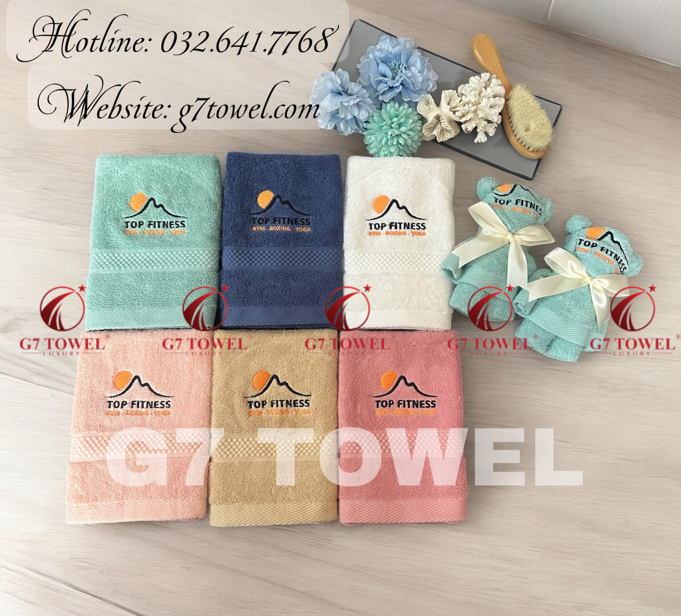 🔥☀️BỘ QUÀ THÊU TẶNG KHĂN CAO CẤP G7-G71– DẤU ẤN TINH TẾ CHO NGÀY KHAI TRƯƠNG & SINH NHẬT TRUNG TÂM GYM, SPA, YOGA, FITNESS… - Ảnh 7