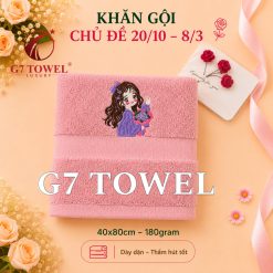 Khăn tắm, gội, mặt G7 Towel thêu logo chủ đề 20/10, 08/03 - Món quà ý nghĩa dành tặng những người phụ nữ thân yêu - Ảnh 30