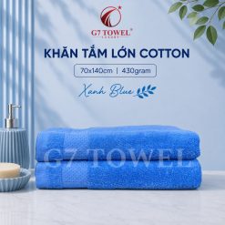 Khăn tắm cotton G7-BT05 70x140; trọng lượng 430gram; 100% cotton siêu thấm hút, an toàn cho da - Ảnh 10