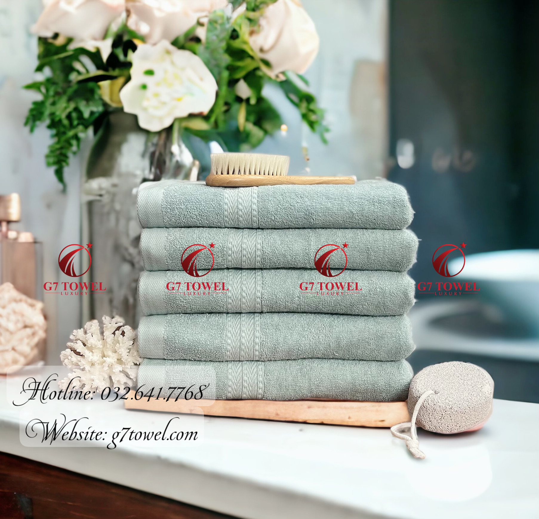 Khăn tắm Cotton cao cấp dí vải WT07 , kích thước 70x140cm