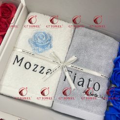 Set 2 khăn thêu quà tặng Mozzafiato - Ảnh 6