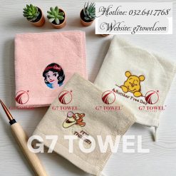 Khăn mặt trẻ em cao cấp, G7 TOWEL-G7SB03, 30x30 cm, 100% sợi cotton nguyên sinh nhập khẩu (Tiêu Chuẩn Xuất Hàn)