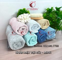 Khăn Mặt Sợi Sồi Cao Cấp G7-MD01 30x48cm , 100% thành phần tự nhiên với Khả Năng Kháng Khuẩn Cao, An Toàn Với Làn Da . - Ảnh 2