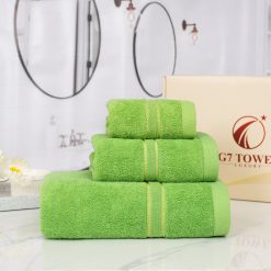 Hộp 3 Khăn MC10 - 100% Cotton – GREEN (XANH LÁ)