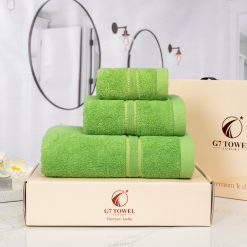 Hộp 3 Khăn MC10 - 100% Cotton – GREEN (XANH LÁ) - Ảnh 6