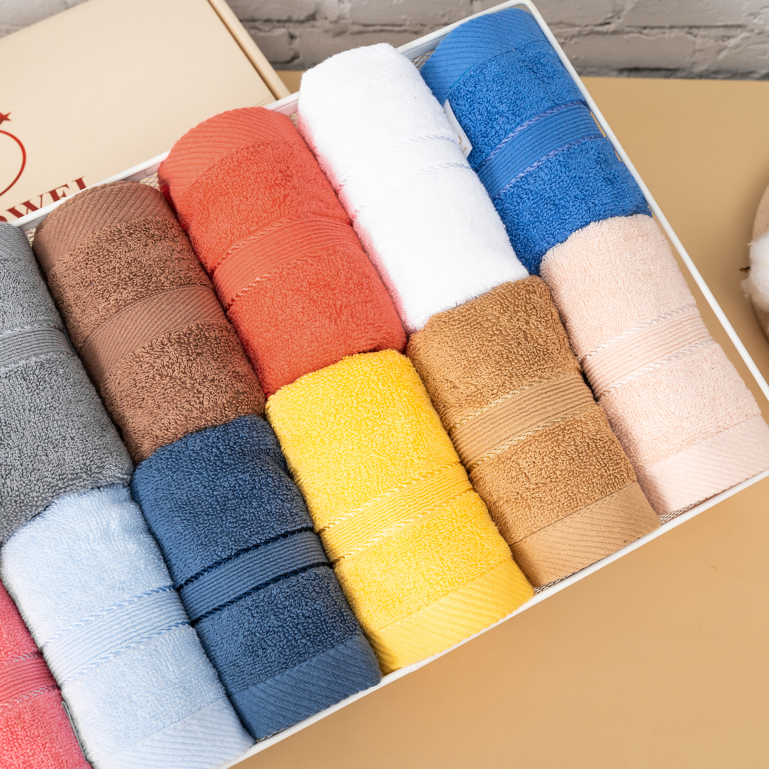 Hộp 3 Khăn MC03 - 100% Cotton – BROWN (NÂU ĐẬM) - Ảnh 4