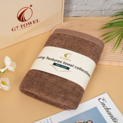 Hộp 3 Khăn MC03 - 100% Cotton – BROWN (NÂU ĐẬM)