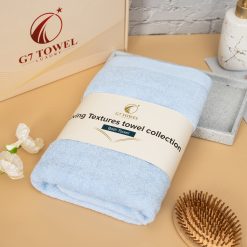 Hộp 3 Khăn MC07 - 100% Cotton – BLUE (XANH NHẠT) - Ảnh 3