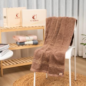Hộp 3 Khăn MC02 - 100% Cotton – Brown(Nâu) - Ảnh 2