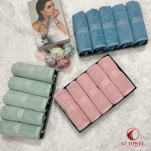 Set 5 khăn Monica (Full túi hộp)