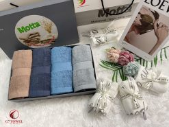 Set 4 khăn Motta - Soft Touch 175 (Full túi hộp)