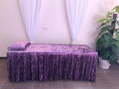 Bộ ga + gối Spa, phun xăm thẩm mỹ nhung nhám, hàng cao cấp - Ảnh 3
