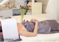 Váy Quây Spa, Thẩm Mỹ Viện - Chất Liệu Phi Lụa.
