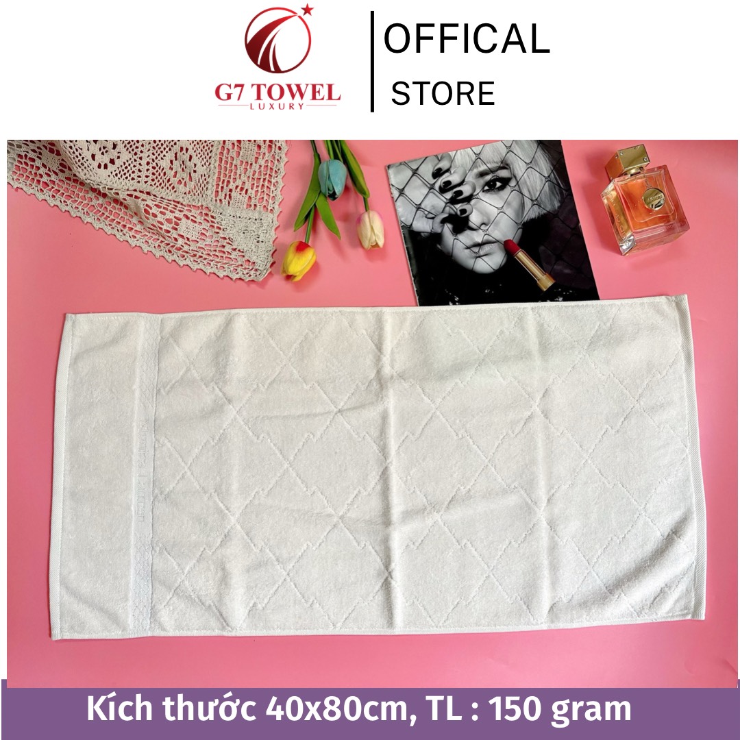 Khăn gội MOTA xuất Hàn Monica Lauren sang trọng, tinh tế, siêu thấm hút và mềm mại, 100% sợi cotton nguyên sinh. - Ảnh 8
