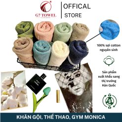 Khăn gội MOTA xuất Hàn Monica Lauren sang trọng, tinh tế, siêu thấm hút và mềm mại, 100% sợi cotton nguyên sinh. - Ảnh 4