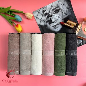 Khăn gội MOTA xuất Hàn Monica Lauren sang trọng, tinh tế, siêu thấm hút và mềm mại, 100% sợi cotton nguyên sinh. - Ảnh 18